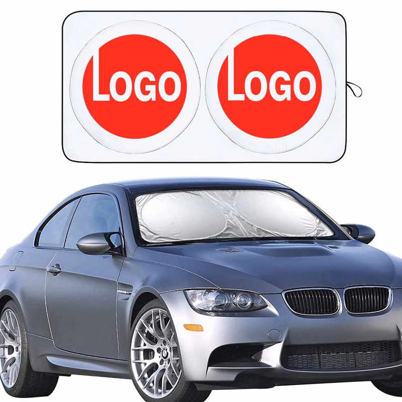 Foldable Car Front Window Sunshade 28" L x 59" W