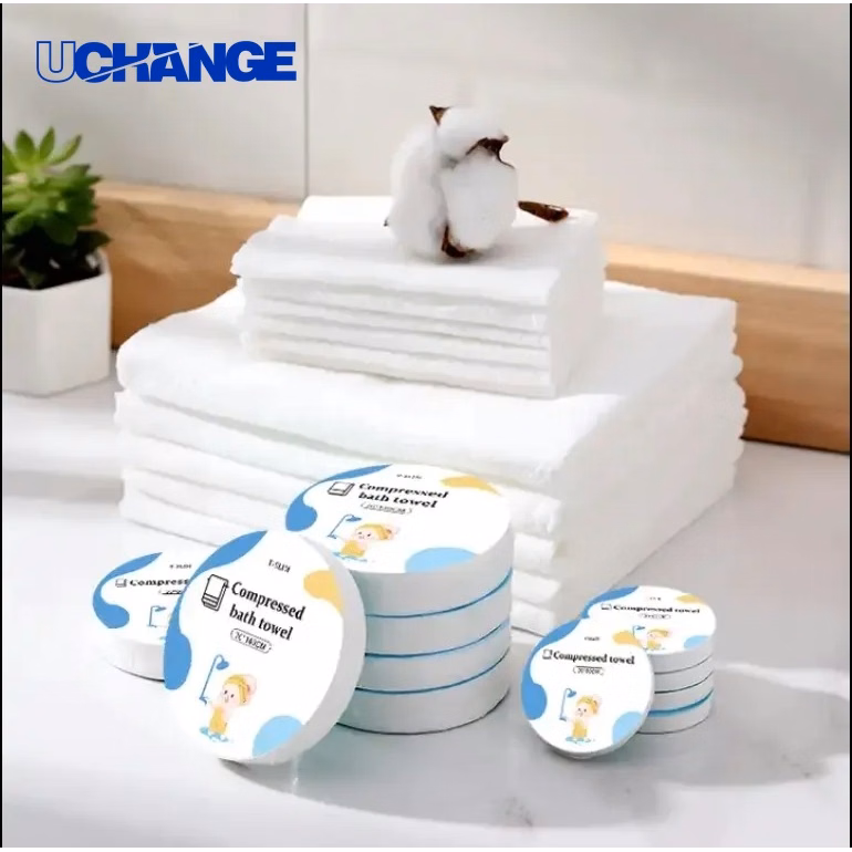 Compressed Towel Travel-Size Disposable Style Utility Towel