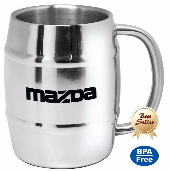 Dublin - 14 oz Stainless Steel Beer Mug