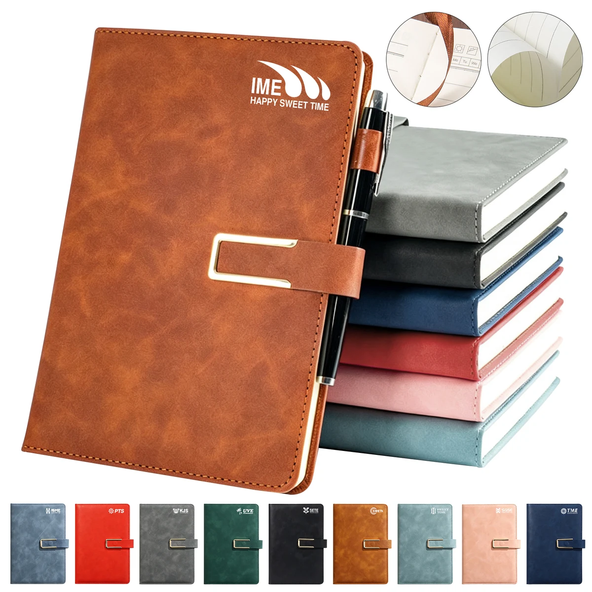 A5 Hardcover Diary With Magnetic U Closure 1