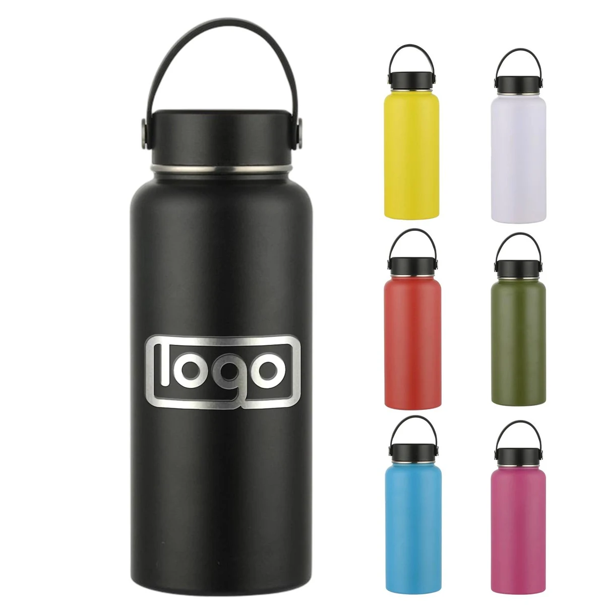 40Oz Water Bottle, custom water bottle with logo imprint 1