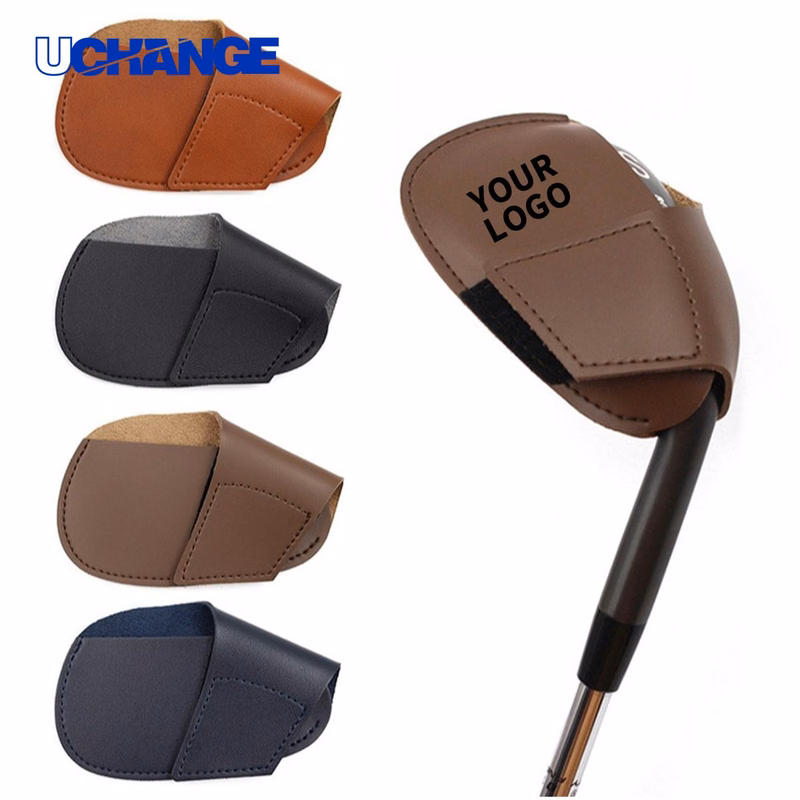 Leather Iron Head Cover Sleeve 4.3" x 2.8"