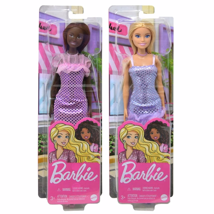 Glitzy Dress Barbie Dolls - Assorted