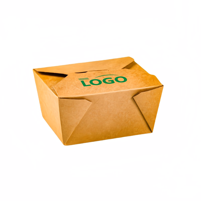 Kraft Paper Takeout Box, 700ml, Disposable