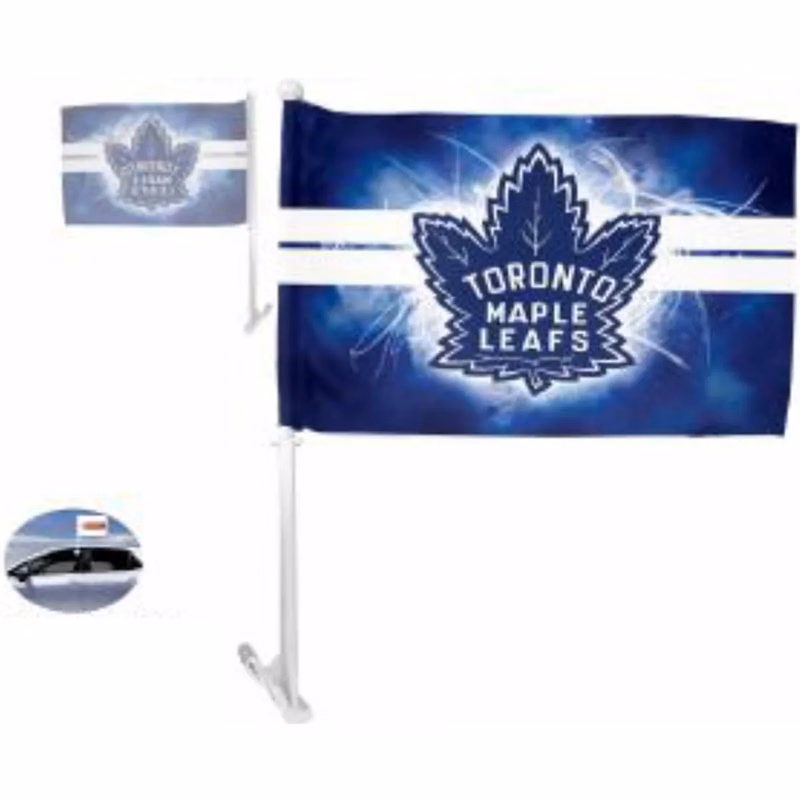 Sublimated Premium Car Flags, 12x18 (20" Heavy Duty Pole)
