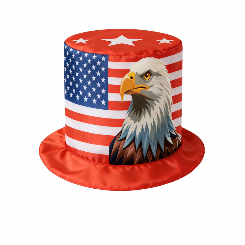Red Blue White Holiday Decorative Hat -Red White Blue Independence Festive Party Hat