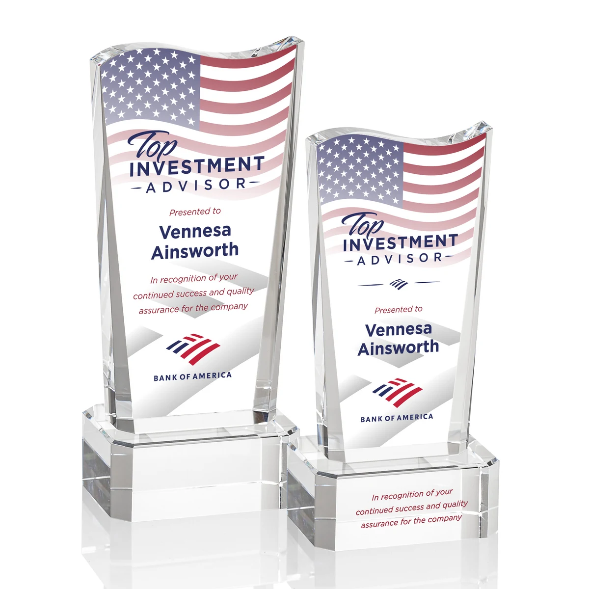 Violetta VividPrint™ Award on Base - Clear 1