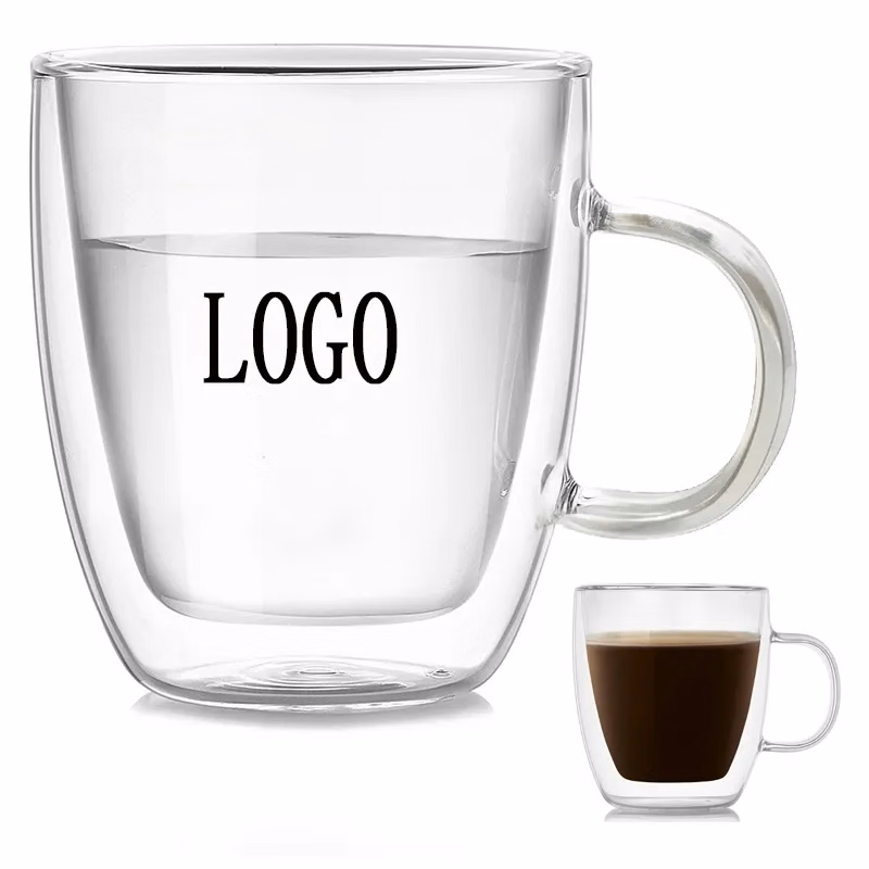 11.8oz Double Wall Glass Mug