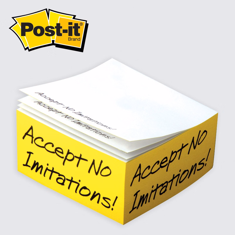 Post-it® Custom Printed Notes Half-Cube - 4" x 4" x 2"