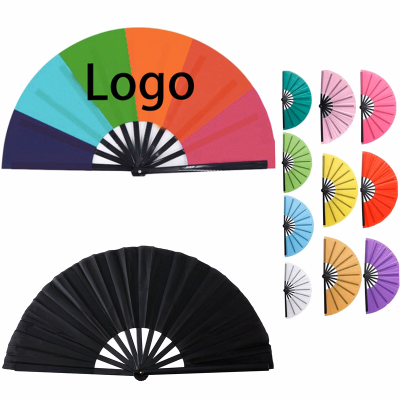 Thickened Plastic-Encrypted TaffetaBoned Kung Fu Fan