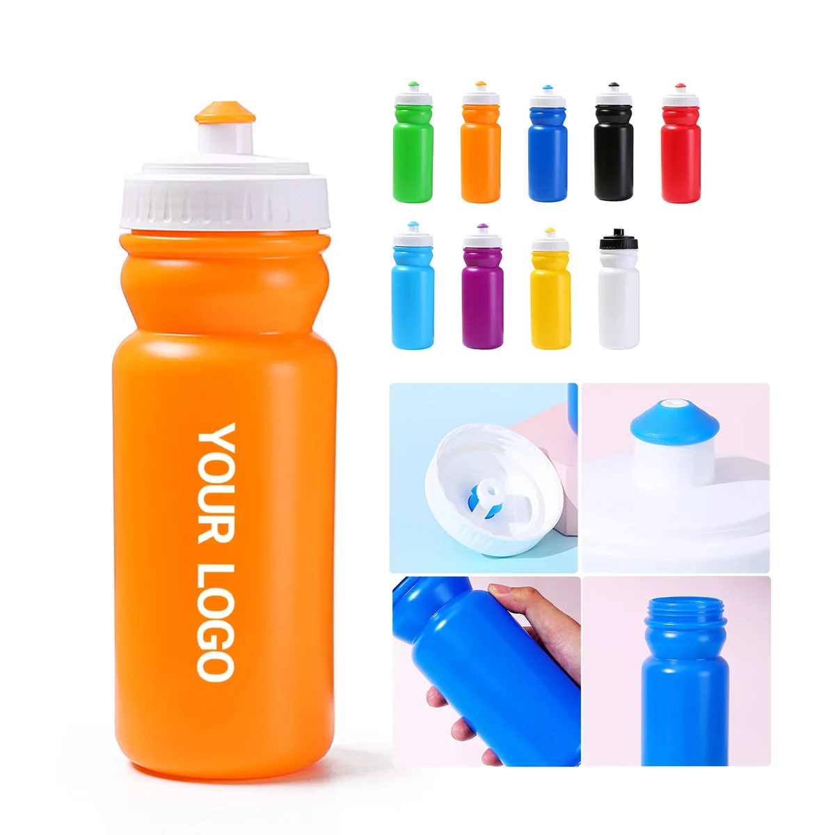 20oz Multi-Color Sports Water Bottle with Leak-Proof Design 1