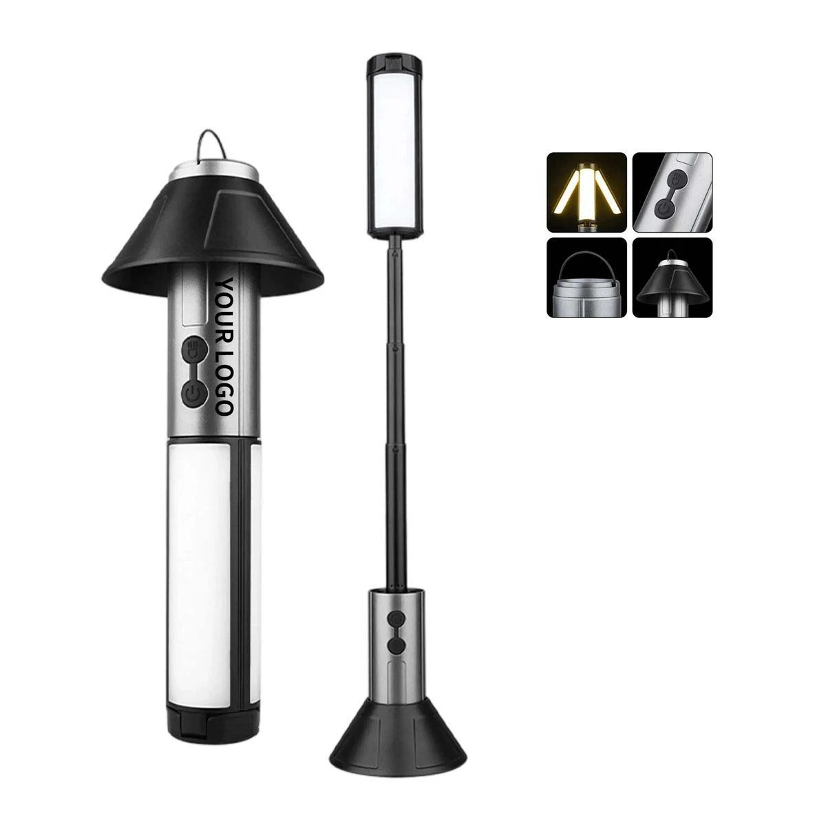 Compact Steel Lantern for Power Outage Preparedness 1