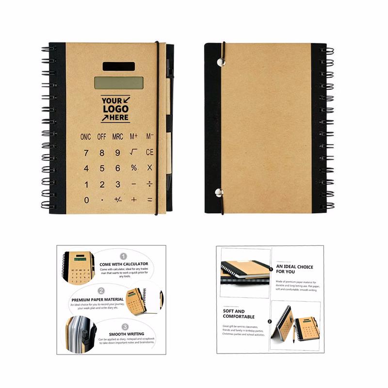Calculator Notebook With Pen