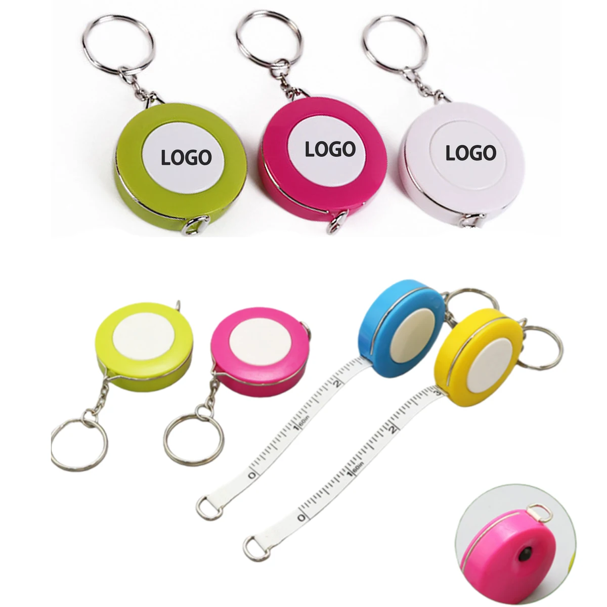 Tyre Shaped Tape Measure Keychain 1