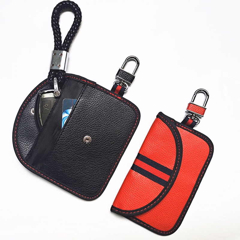 RFID Leather Car Key Holder