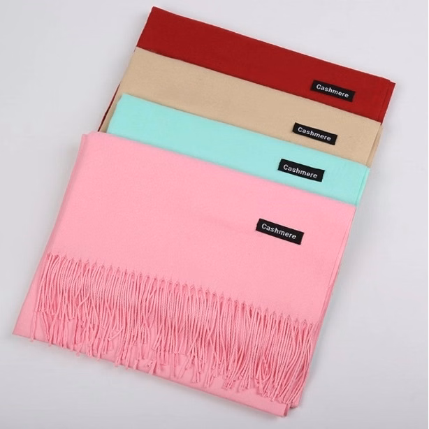 Autumn And Winter Solid Color Imitation Cashmere Scarf