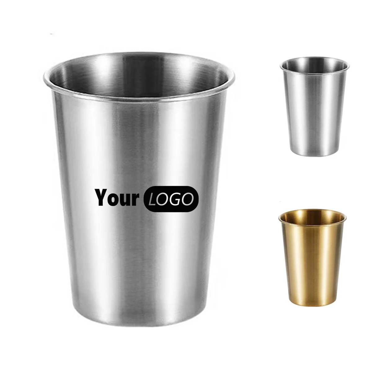 Stainless Steel Customizable Logo Drink Tumbler 1
