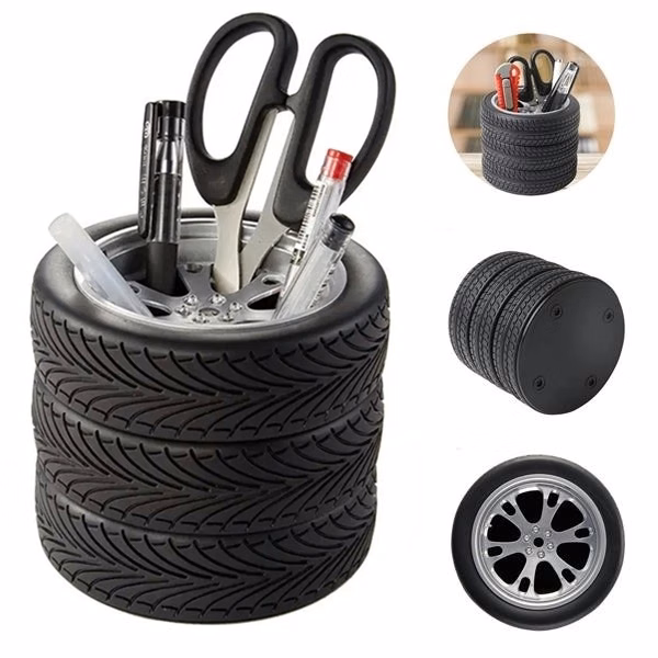 Tire Shaped Pen Holder