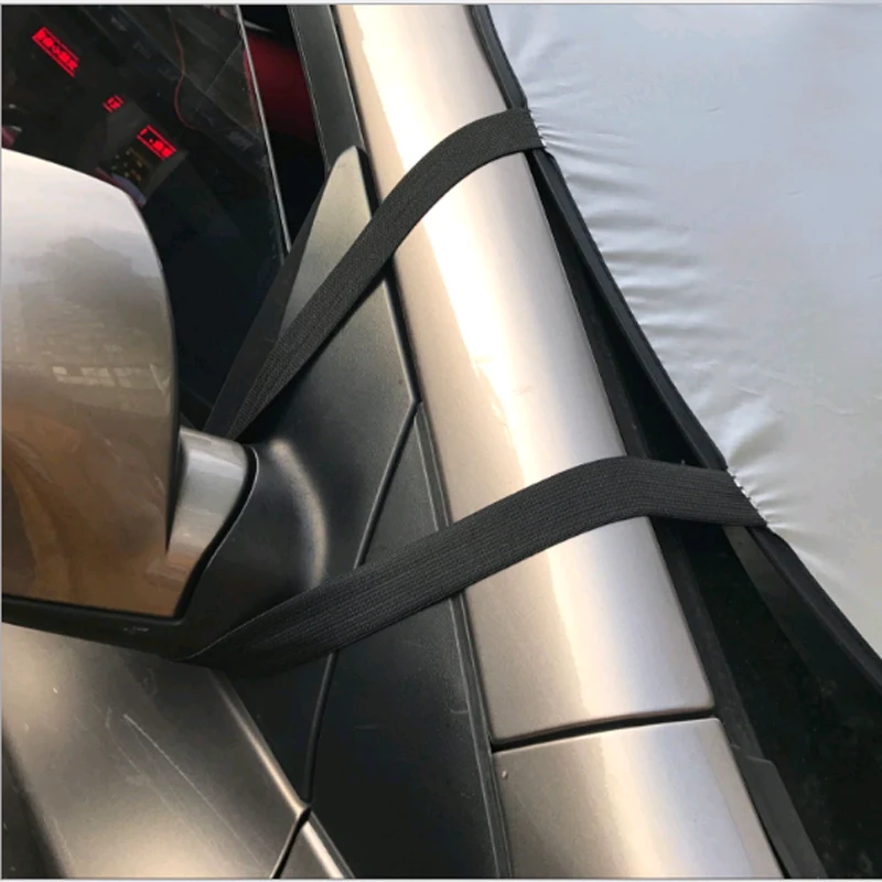 Sliver Coated Polyester Car Front Sun Shade 1