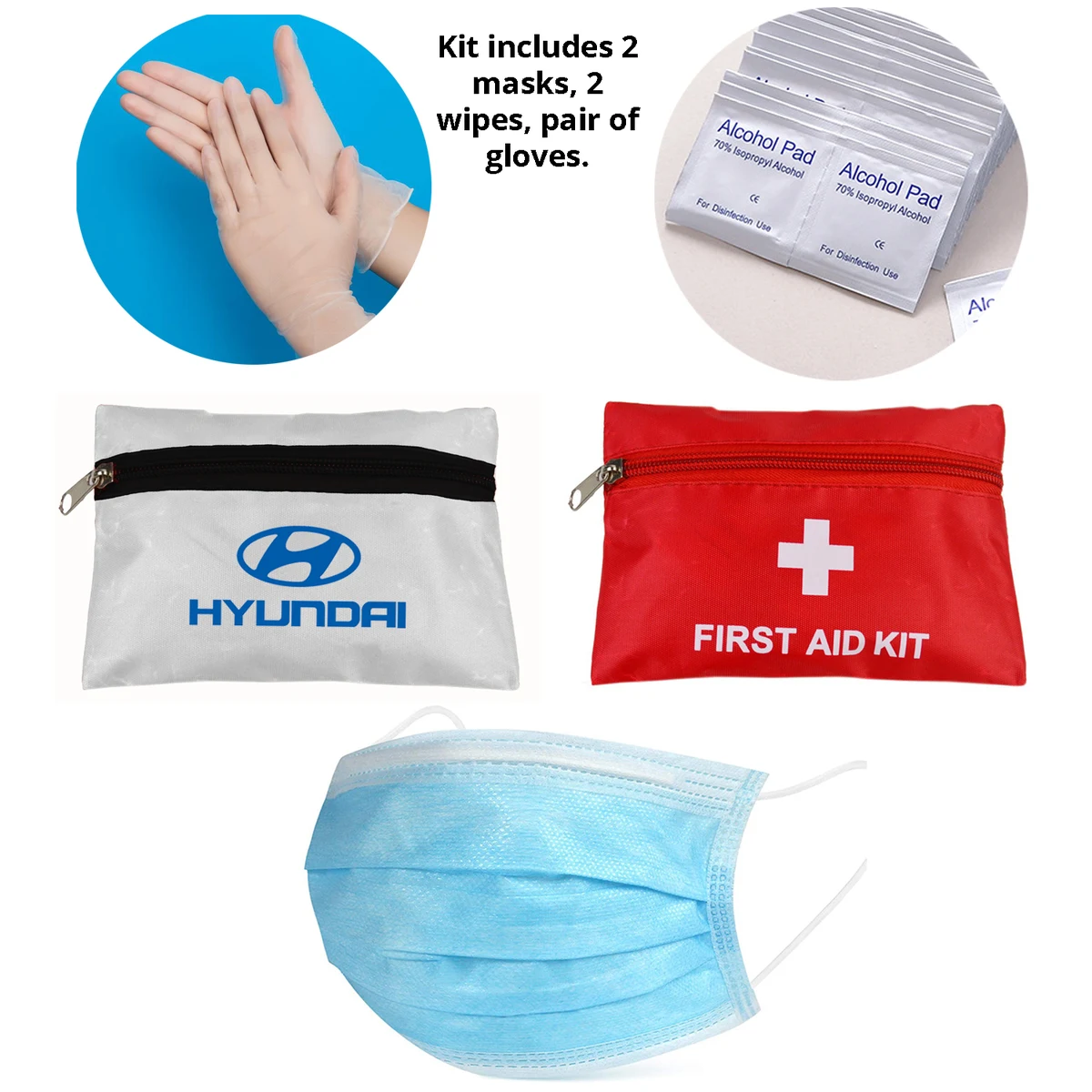 RoadReady Compact First Aid & Mask Kit 1