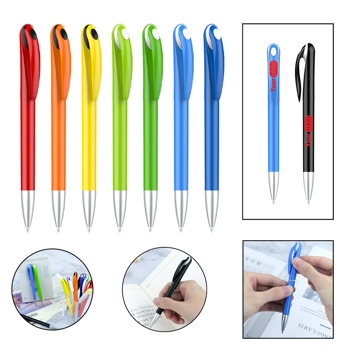 Simple And Customizable Logo ABS Ballpoint Pen 1