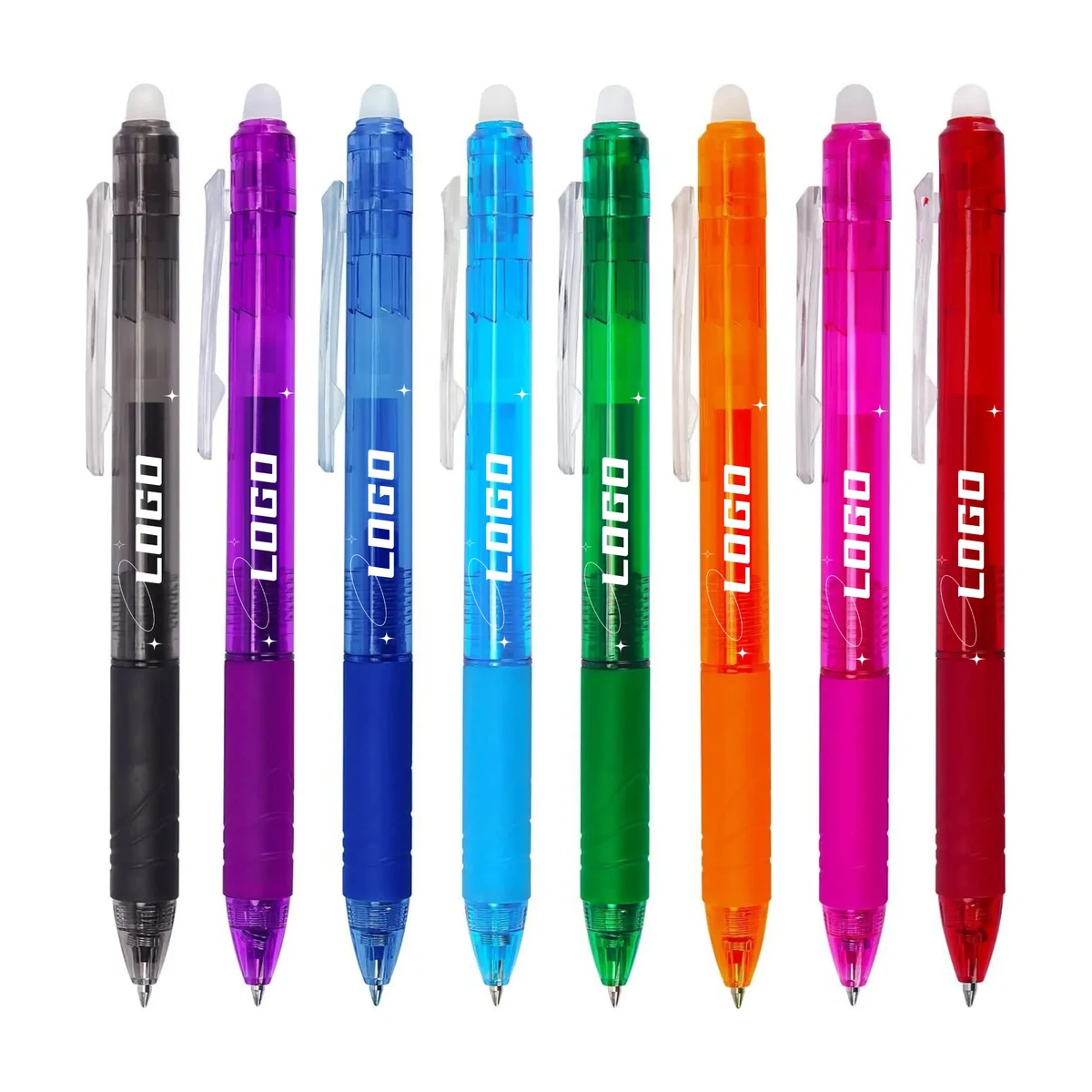 Erasable Ballpoint Pen With Color Ink And Eraser 1