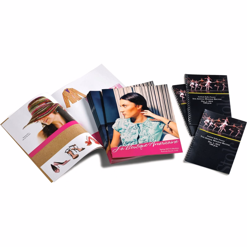 8.5" x 11" Booklets - Wire-O Black Binding, Full Color