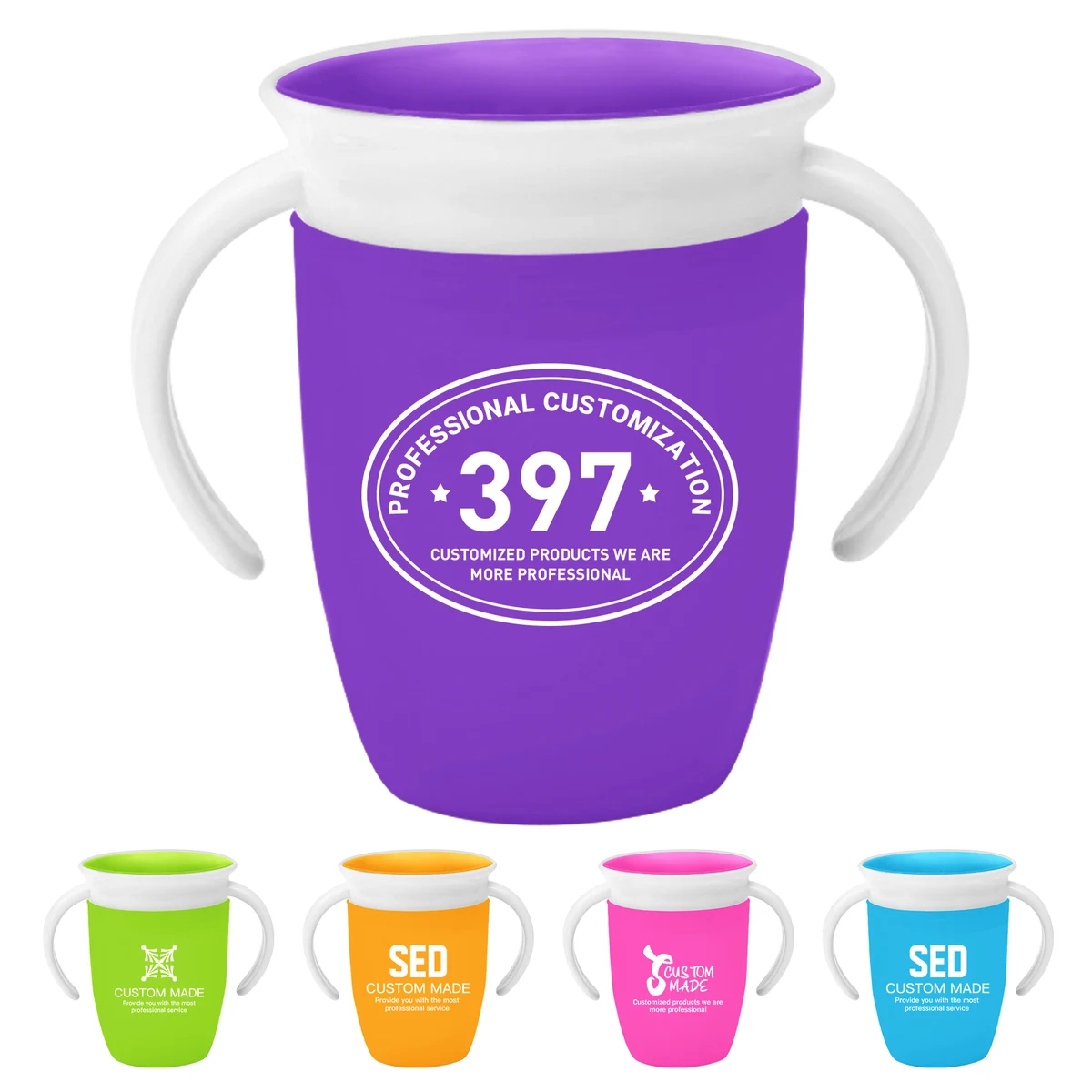 7 ounce Sippy Cup with Handle and 360 Lid 1