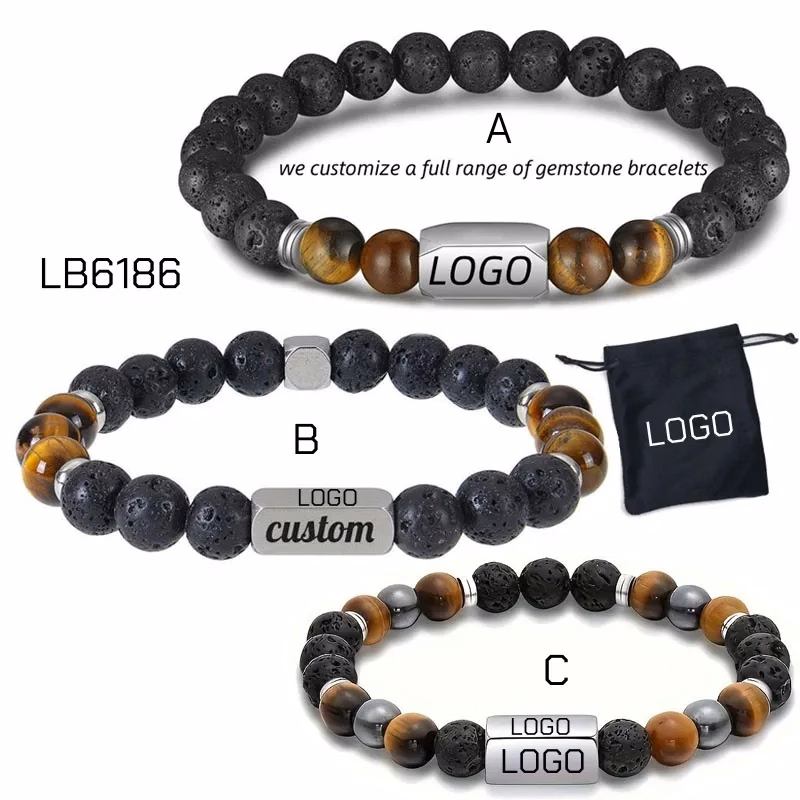 Wholesale Beaded Gemstone Bracelet Natural Stone BULK