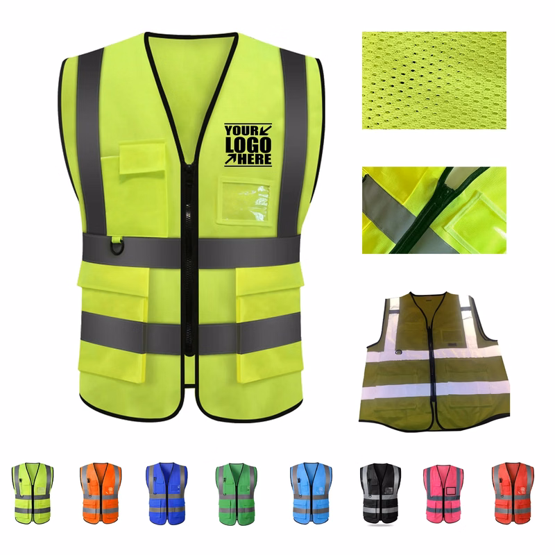 5 Pockets High Visibility Reflective Safety Vest