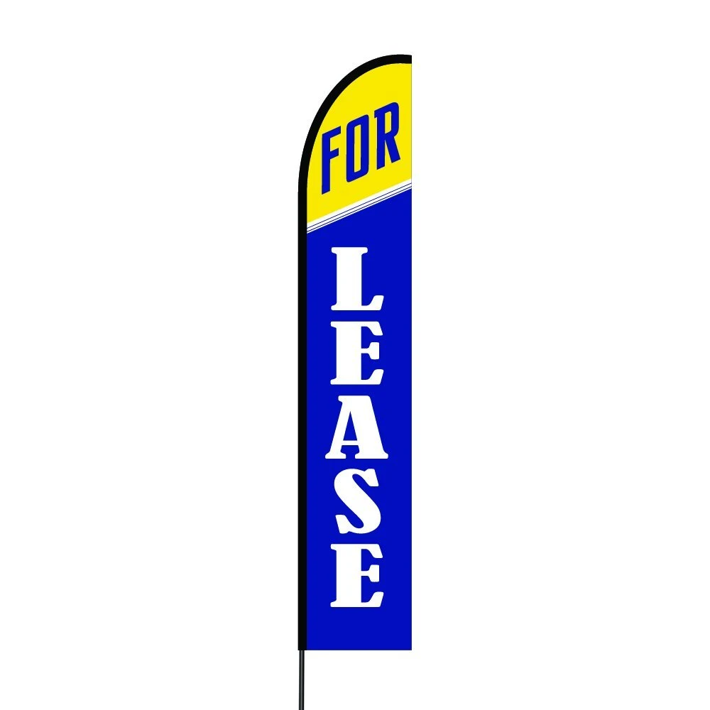 For Lease Flag Kit 15' Feet Feather Flag Sign Outdoor Banner 1