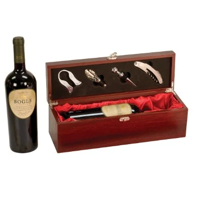 Rosewood Single Wine Box with Tools (engraved plate) 1