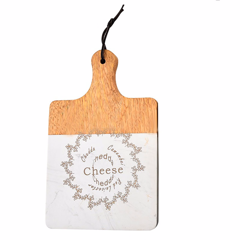 Marble Cheese Cutting Board with Acacia Wood