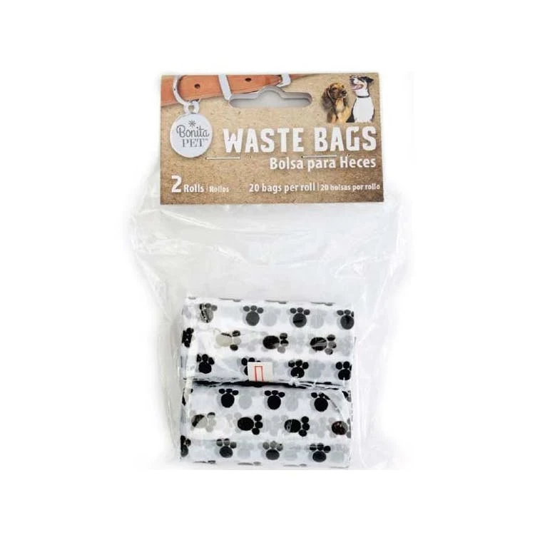 Pet Waste Bags - Paw Print 2 Pack 1