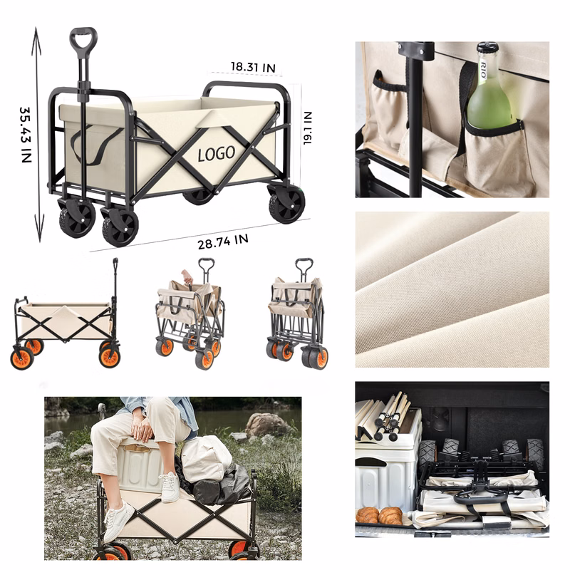 MOQ 10 PCS Sturdy Camping Trolley