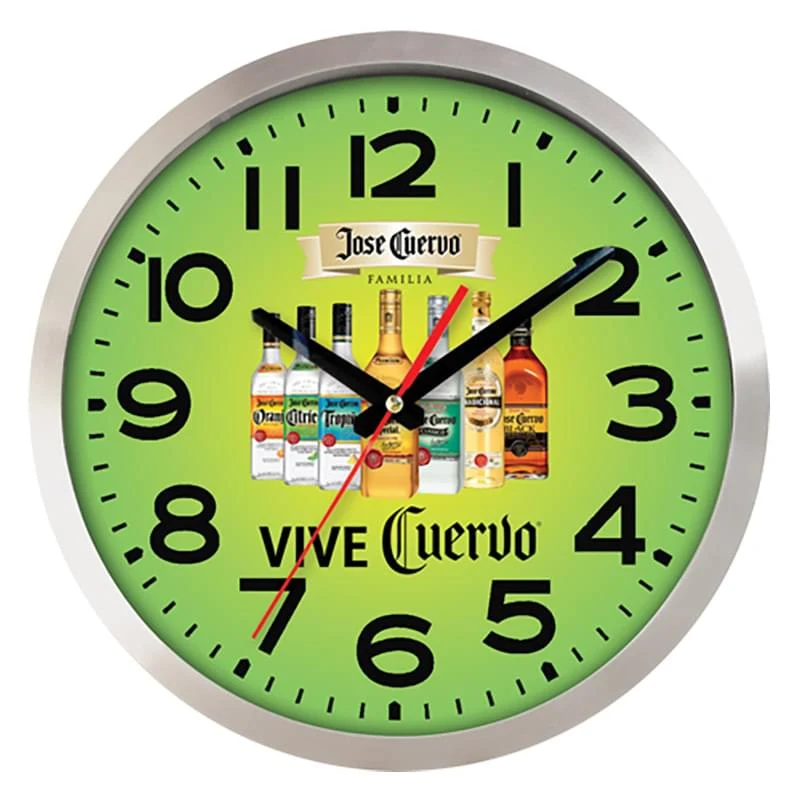 Large Aluminum Wall Clock Full Color 1