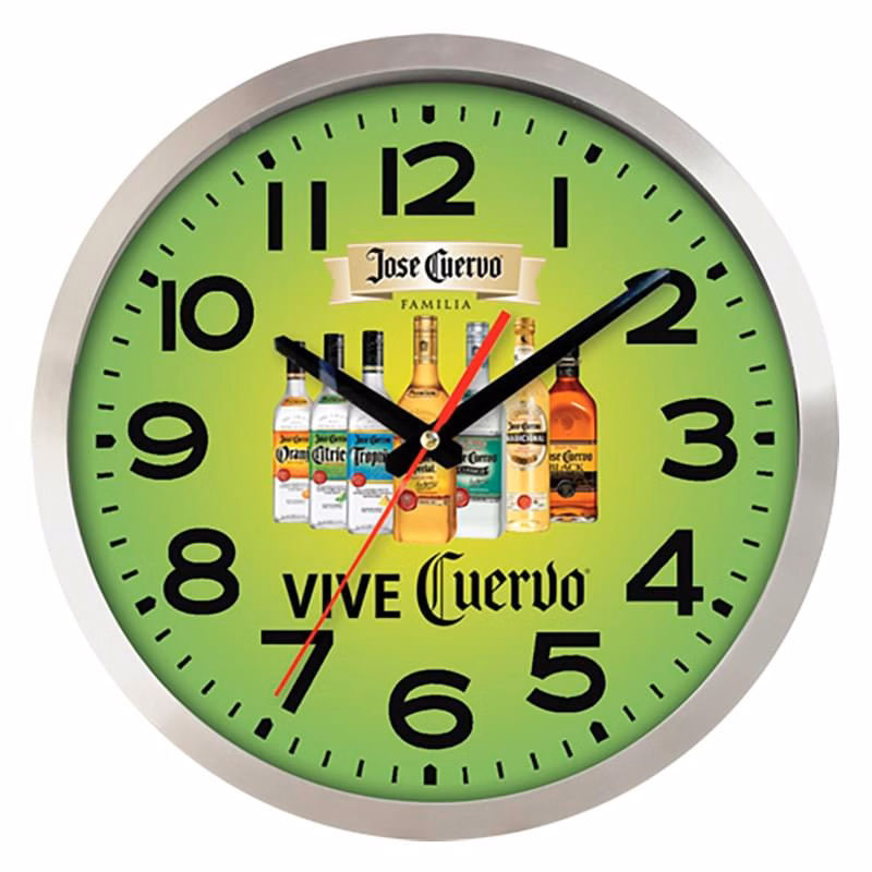Large Aluminum Wall Clock Full Color