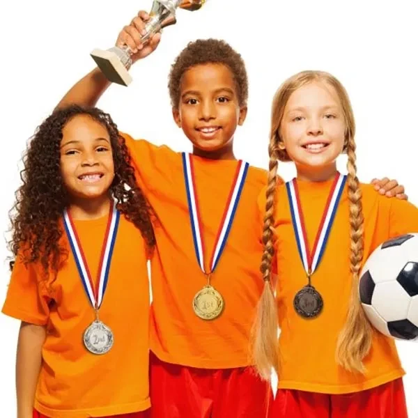 6-Pack Award Medals with 15.5-Inch Ribbons 1