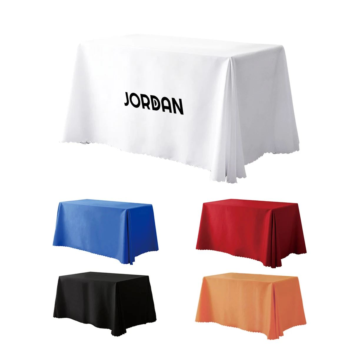 10.5' Solid-Color Polyester Tablecloth 1