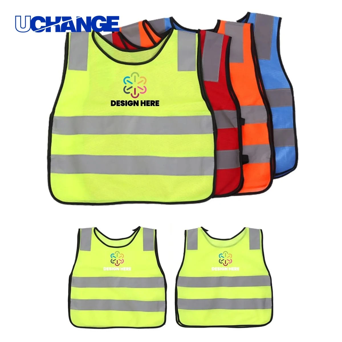 Kids Full Color Reflective Safety Vest 1
