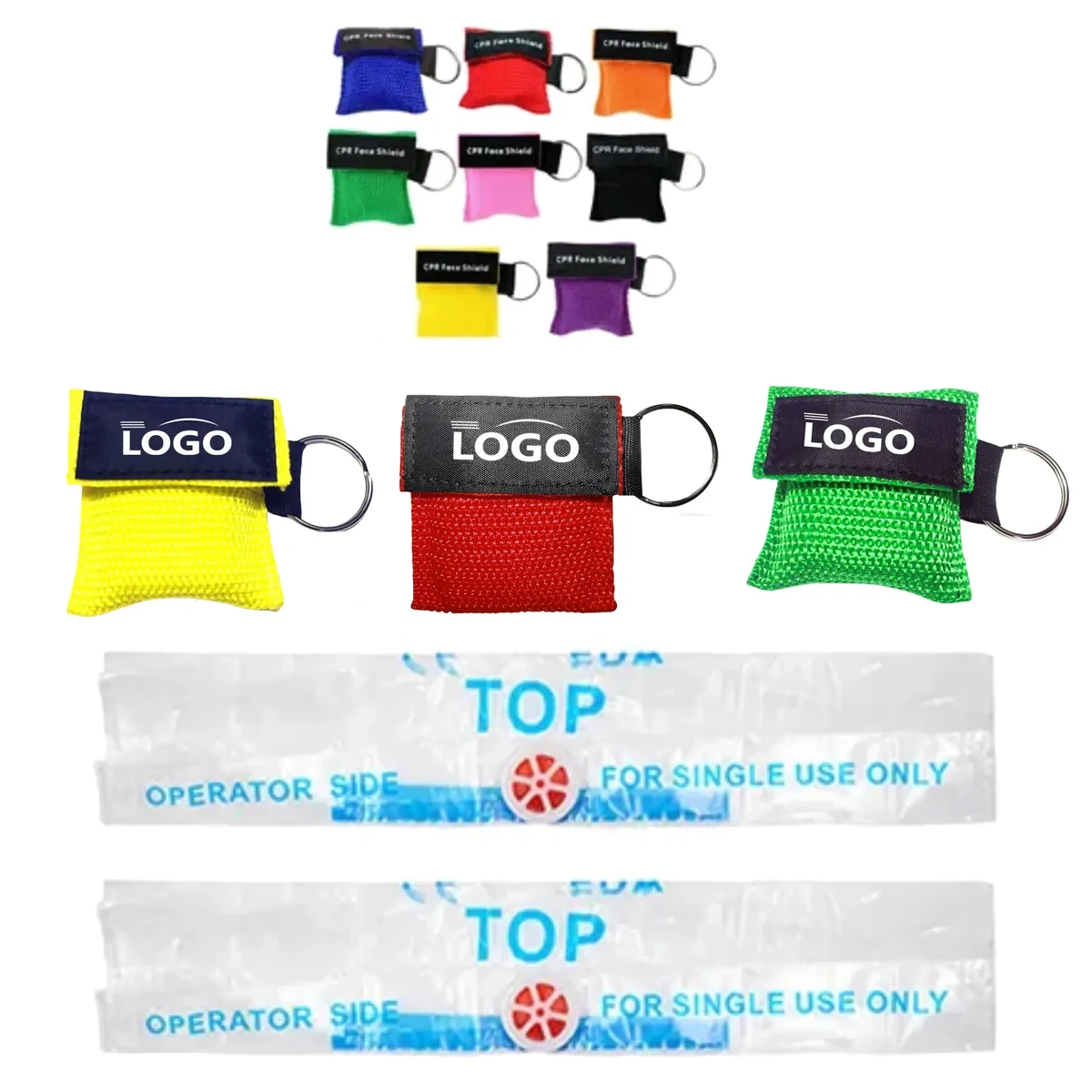 CPR Face Shield Keychain Mask 1
