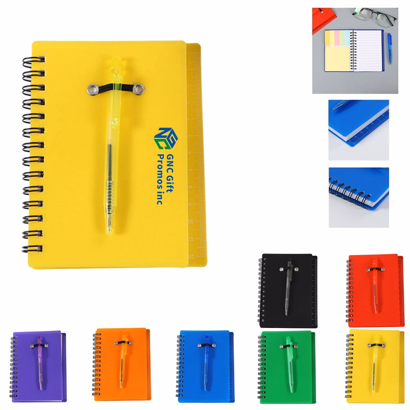 Notepad Multi Function Coil with Pen 5.2" x 3.9"