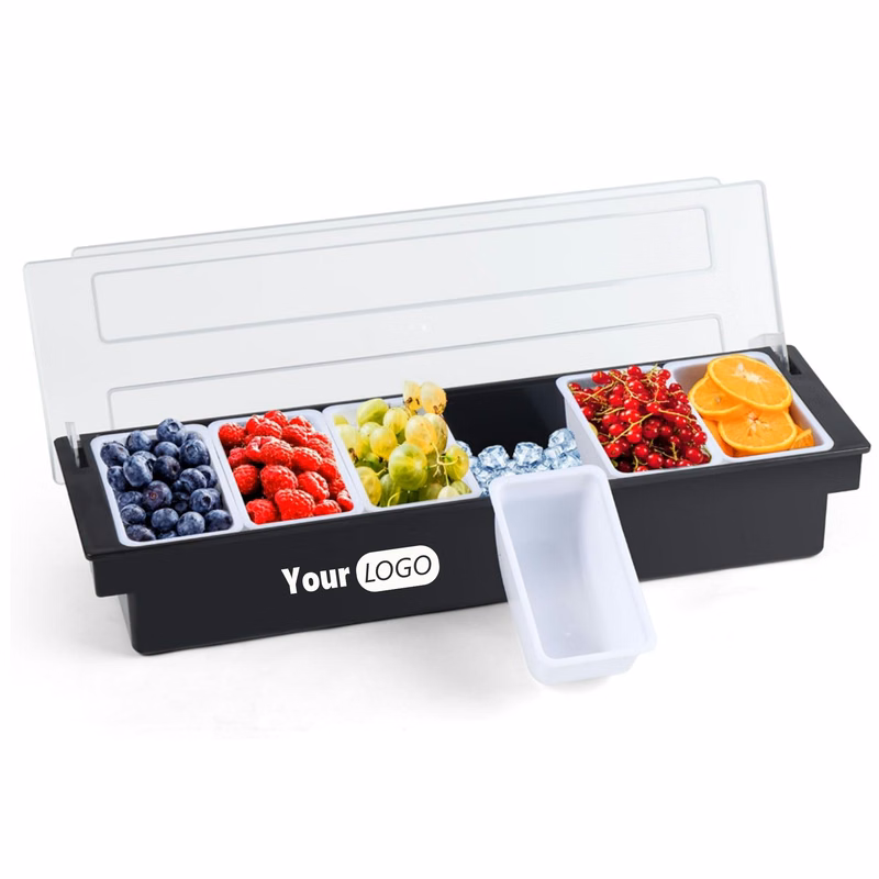 6 Compartment Bar Food Dispenser MOQ20
