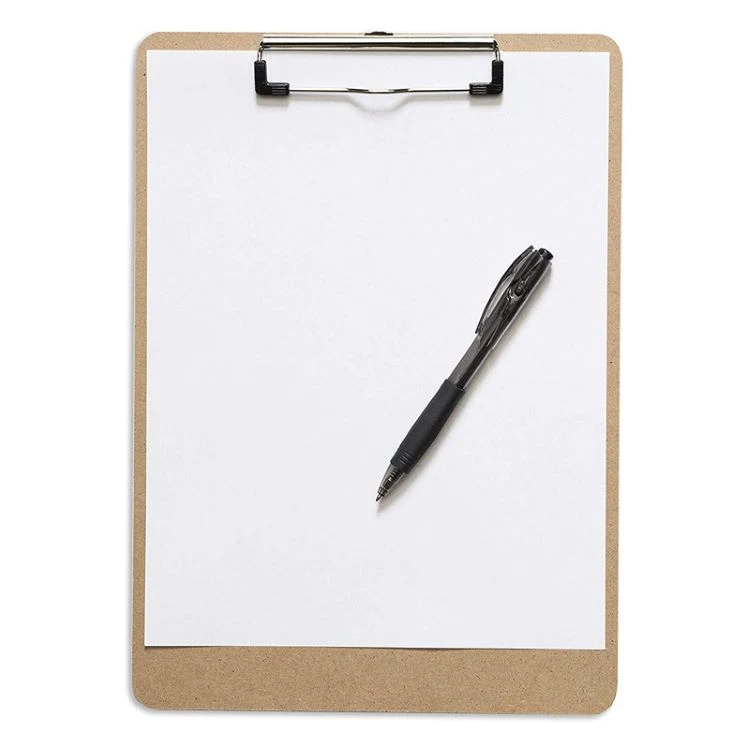 Factory price 9 x 12.5 Inches Recycled Brown Low Profile Clip Clipboard 1