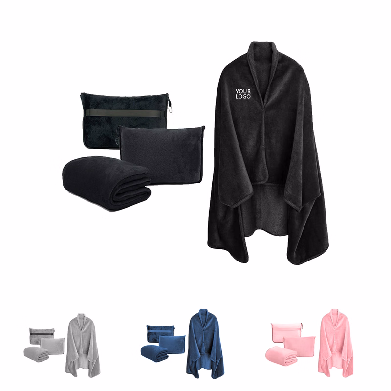 Travel Blanket With Storage Pouch
