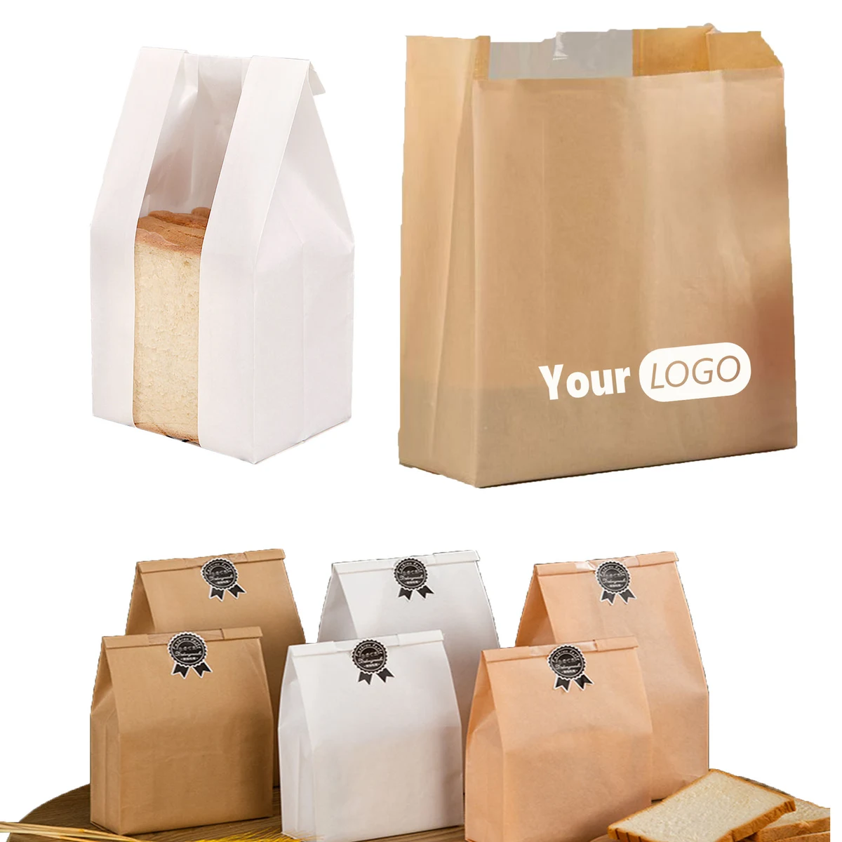 Gusseted Greaseproof Toast Bags 1