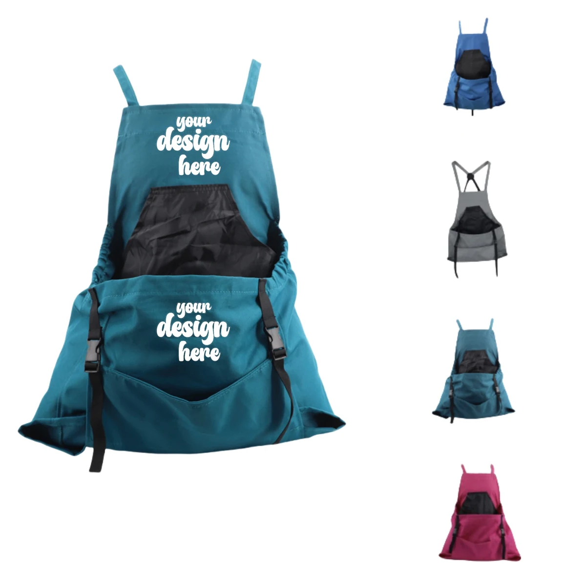 Farm Work Apron with Quick Release Pockets 1