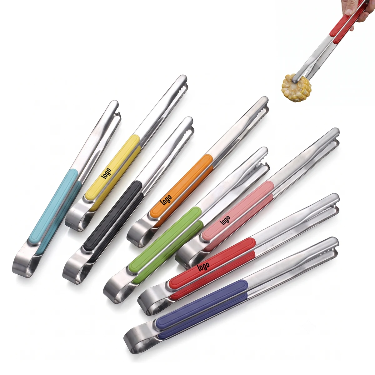 Commercial Stainless Steel Food Grilling Tongs For Restaurants 1
