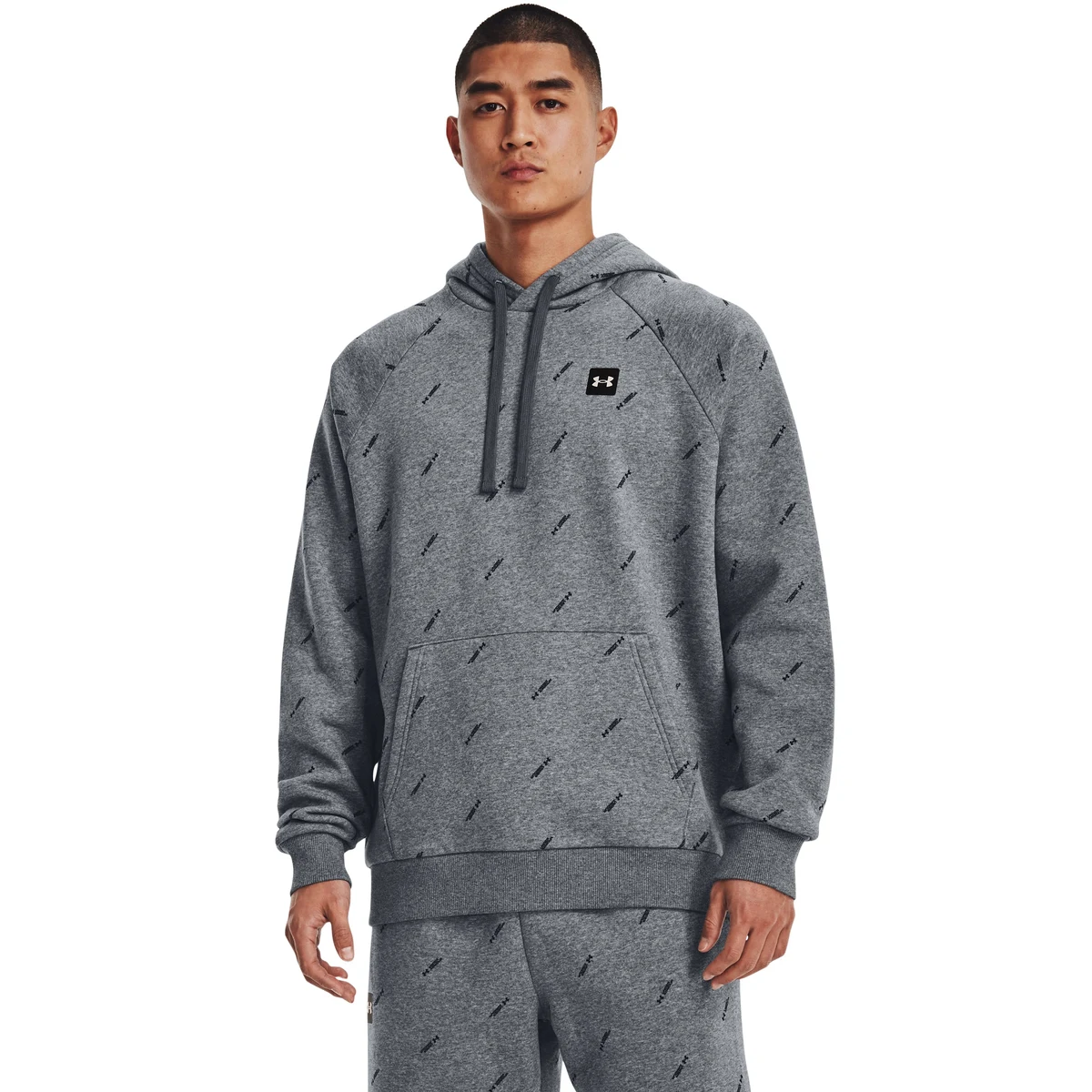 Men's UA Rival Fleece Hoodie, custom hoodie or sweatshirt with logo imprint 1