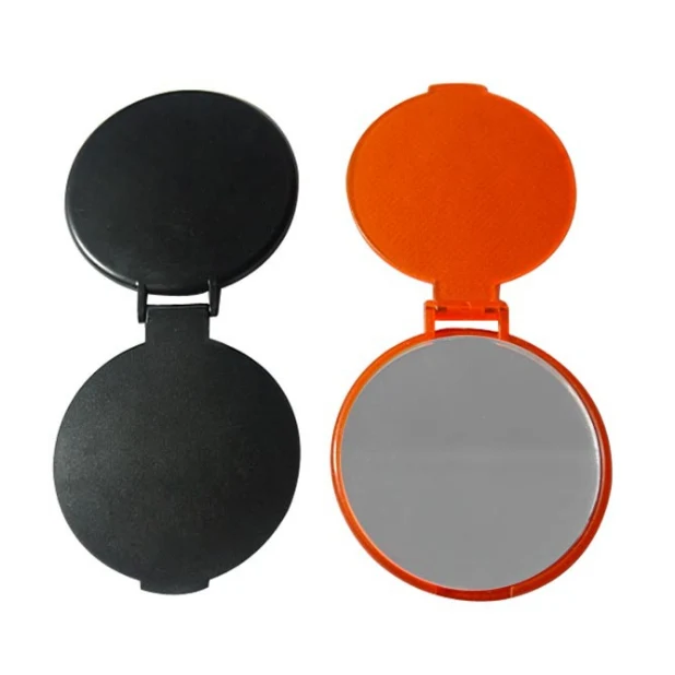 Circular Folding Cosmetic Mirror, promotional household item with logo imprint 1